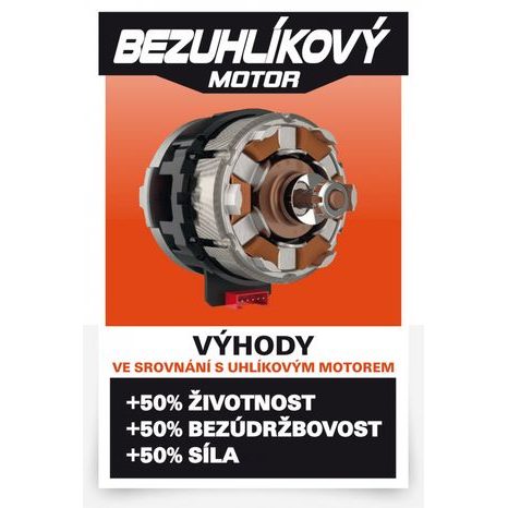 Aku kombinované kladivo bezuhlíkové Powerplus POWDP15680 (bez aku) - 13