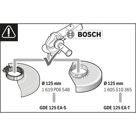 Ochranný kryt pro úhlové brusky Bosch GDE 125 EA-T 1600A003DJ - 5