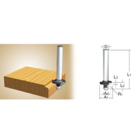 Fréza na zaoblené hrany Makita D-09422