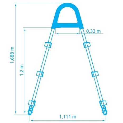 Schůdky k bazénu Marimex výška 1,22 m 10950036 - 3