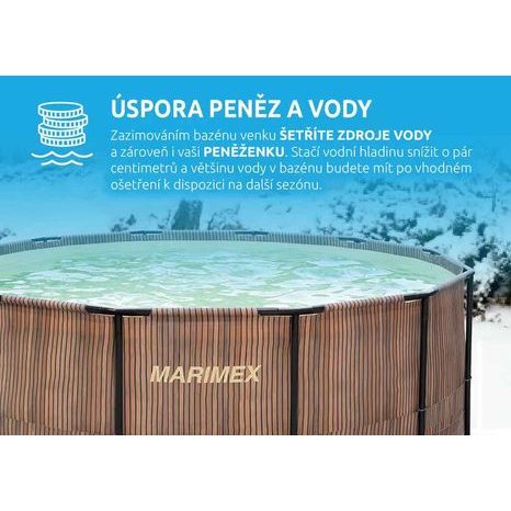 Bazén Florida Marimex 3,66 x 0,99 m TEAK vč. skimmeru 10340285 - 4