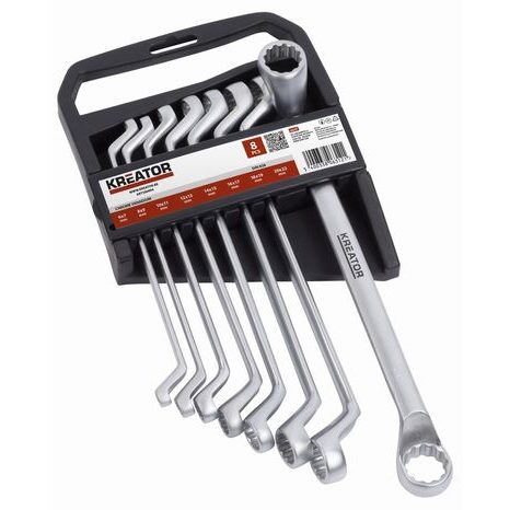Súprava obojstranných očkových kľúčov 6-22 mm Kreator KRT500004
