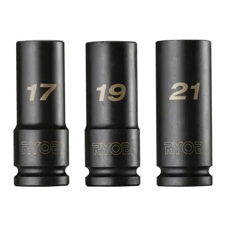 Sada nástrčných hlavic Ryobi 1/2" 3ks RHDIS3PC