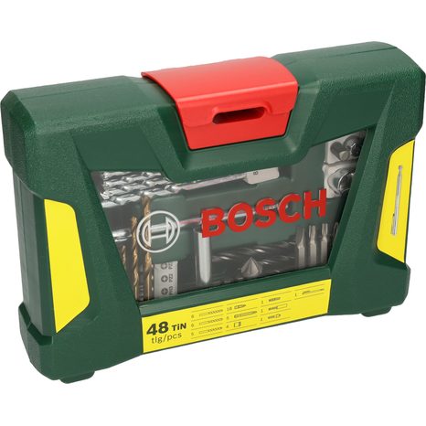 Sada vrtáků a bitů TiN Bosch 2607017314 - 2