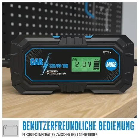 Automatická nabíjačka batérií GÜDE GAB 12V/6V-10A - 7