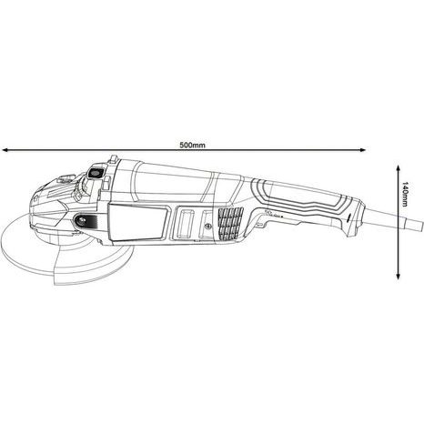 Elektrická úhlová bruska 230 mm Bosch GWS 2200 06018C1120 - 3