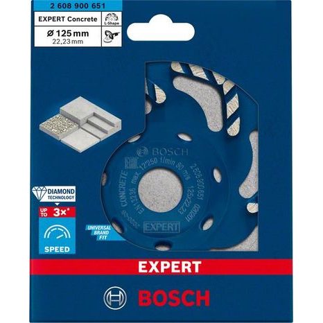Brusný diamantový kotouč Bosch EXPERT Concrete 125 mm 2608900651 - 2