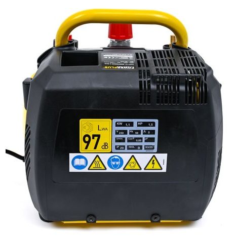 Elektrický bezolejový kompresor 6 l Powerplus POWX1721 - 4