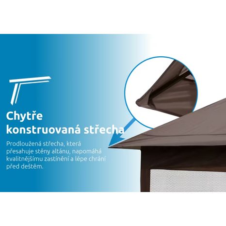 Zahradní altán Marimex Vista 3 x 3 m 10970574 - 8