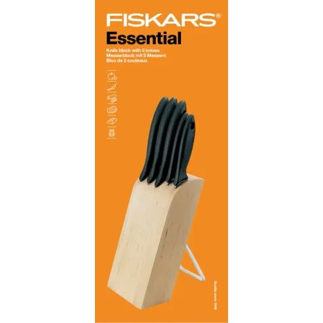 Blok Essential s pěti noži Fiskars 1023782 - 2