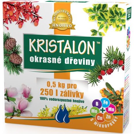 Hnojivo KRISTALON Pro okrasné dřeviny 0,5 kg Agro 000523