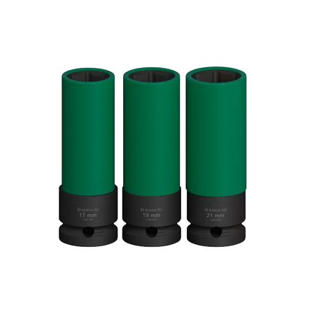 Sada prodloužených nástrčných hlavic Bosch PRO Impact 1/2" 3 ks 2608003033 - 4