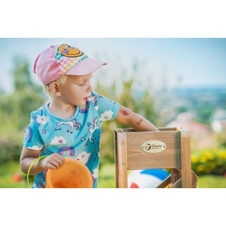 Dřevěná skluzavka na písek žlutá Classic World - 13