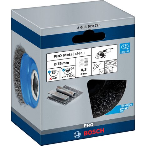 Drátěný kartáč Bosch PRO Metal Clean X-LOCK 2608620725 - 2