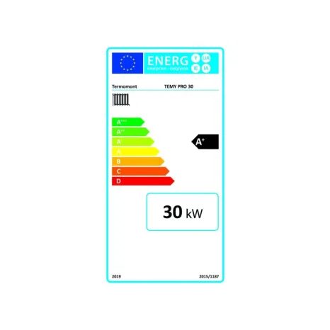 Kuchyňská kamna s výměníkem TEMY PRO 30 kW Levá/Černá - 2