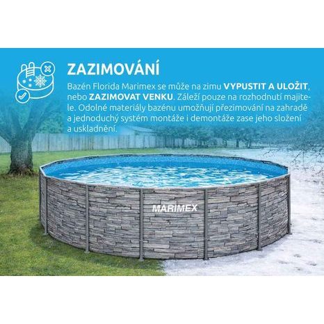 Bazén Florida Marimex kámen 3,05 x 0,91 m bez přísl. 10340245 - 3
