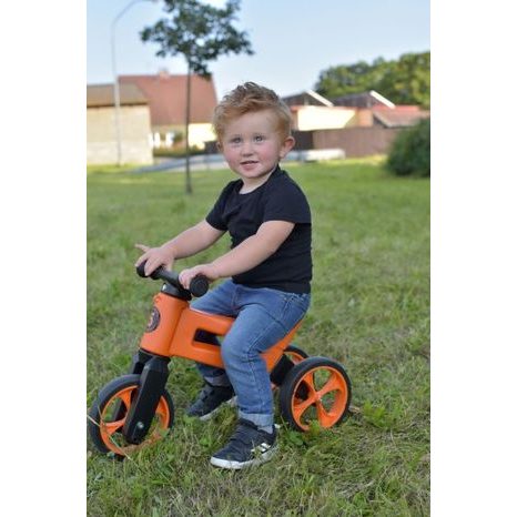 Odrážedlo FUNNY WHEELS Rider SuperSport oranžové 2v1 TEDDIES - 5