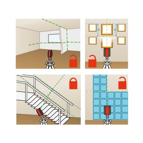 Křížový laserový měřič EXTOL PREMIUM 8823306 - 7