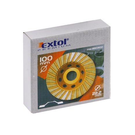 EXTOL PREMIUM 8803102 - kotouč diamantový brusný, 125x22,2mm - 2