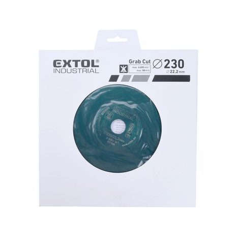 EXTOL INDUSTRIAL 8703035 - kotouč diamantový řezný segmentový Grab Cut, suché řezání, 230x22,2x3,2mm - 2