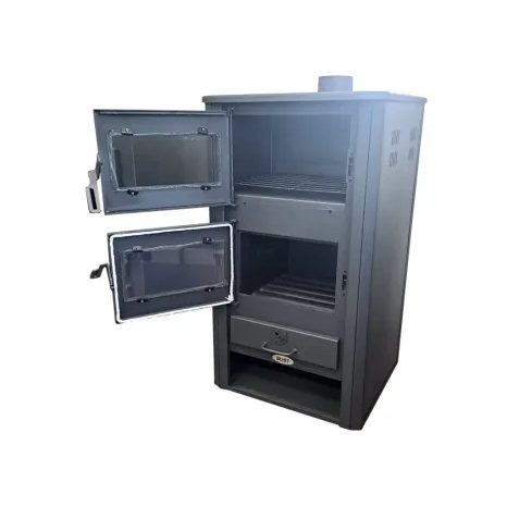 Krbová kamna s výměníkem a troubou BLIST Milano E Antracit - 2