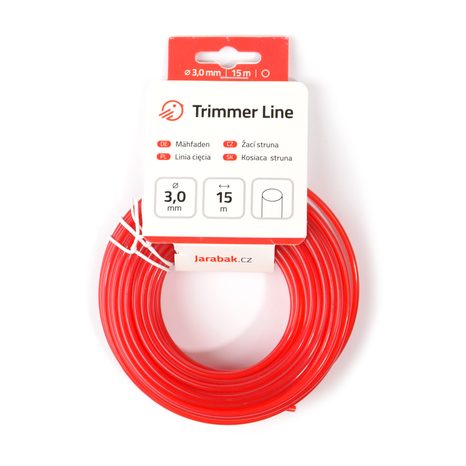 Žací struna Jarabák kulatá 3 mm x 15 m