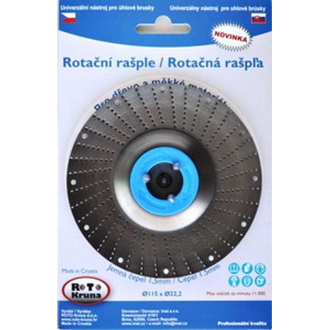 Rotační rašple jemná 125 mm ROTO12515