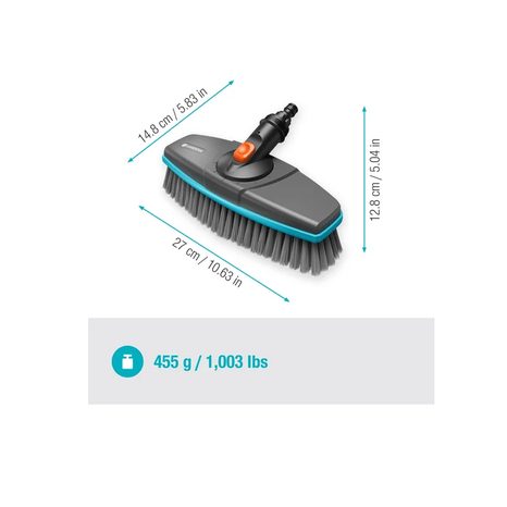 Ručná kefa Gardena Cleansystem mäkká na väčšie, citlivé povrchy 18810-20 - 4