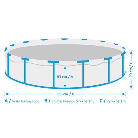 Bazén Florida Marimex 3,66 x 0,99 m TEAK vč. skimmeru 10340285 - 4