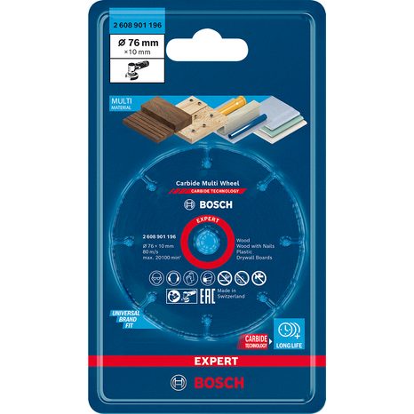 Řezný kotouč Bosch EXPERT Carbide Multi Wheel 76 mm 2608901196 - 2