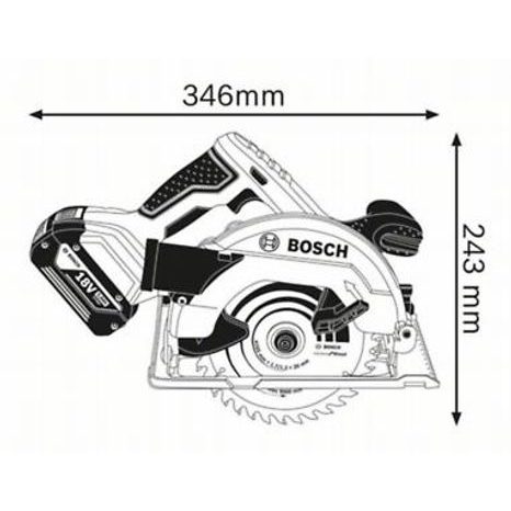 Aku okružní pila Bosch GKS 18 V-57 06016A2200 - 2