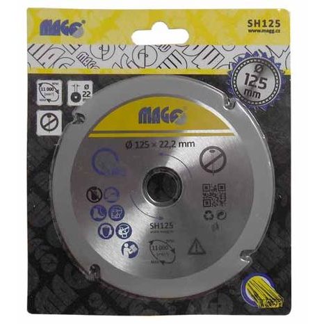 Řezný kotouč na dřevo MAGG 125 mm SH125 - 2
