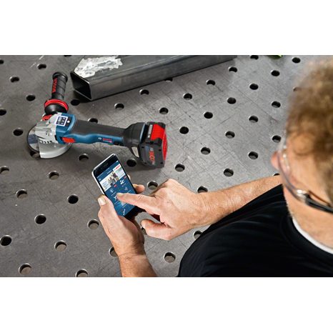 Aku úhlová bruska 150mm Bosch GWS 18V-10SC 06019G350B - 7