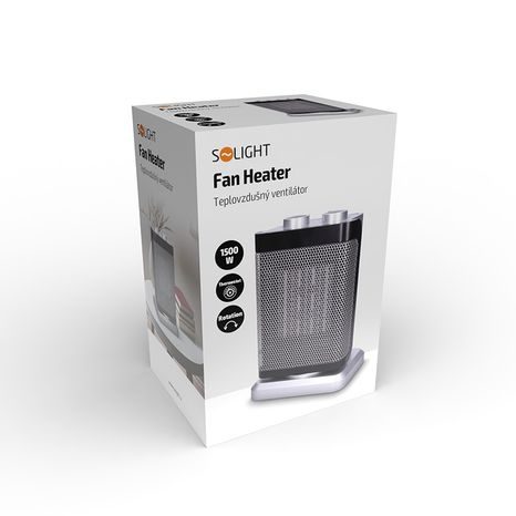 Elektrický horkovzdušný ventilátor SOLIGHT 1500W KP14 - 9