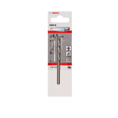 Vrták do kovu Bosch HSS-G 4,5 x 47 x 80 mm 1 ks 2608585920