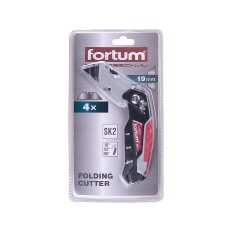 FORTUM 4780031 - nůž zavírací s výměnným břitem a zásobníkem, 19mm - 3