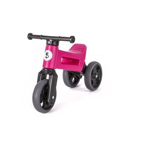 Odrážedlo FUNNY WHEELS Rider Sport růžové 2v1 TEDDIES - 2