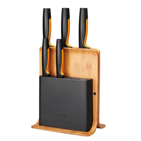 Blok bambusový s pěti noži Fiskars Functional Form 1057552