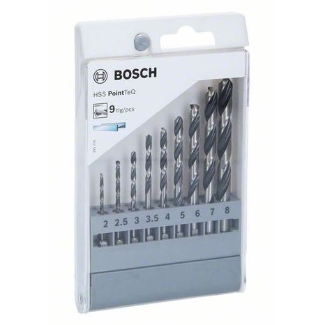 Sada spirálových vrtáků HSS Bosch PointTeQ Hex 2607002826 - 2