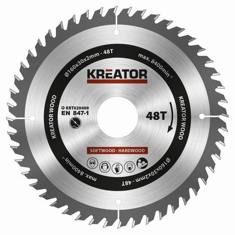 Pilový kotouč Kreator 160 mm 48T KRT020409