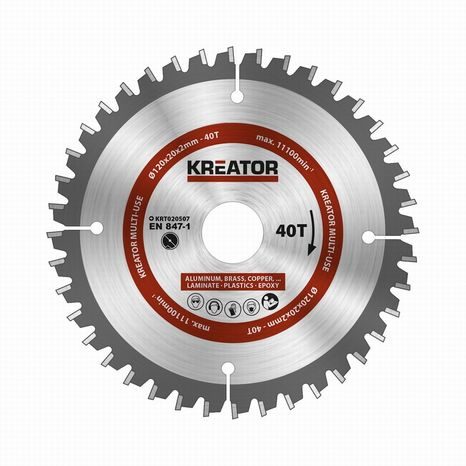 Pilový kotouč univerzální KREATOR 120mm 40T KRT020507