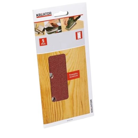 5x Brusný papír Kreator 90 x 185 mm XQ G80 KRT200505 - 2