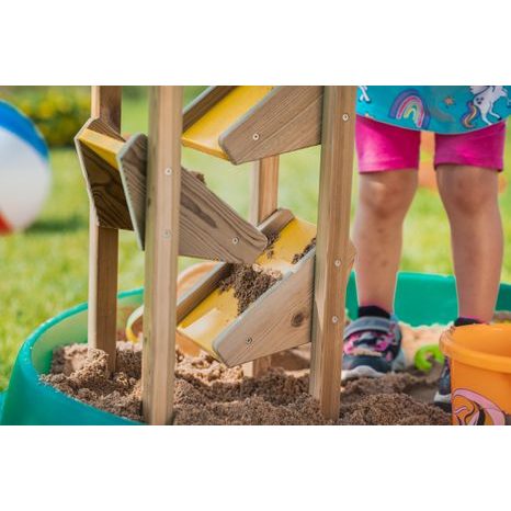 Dřevěná skluzavka na písek žlutá Classic World - 16