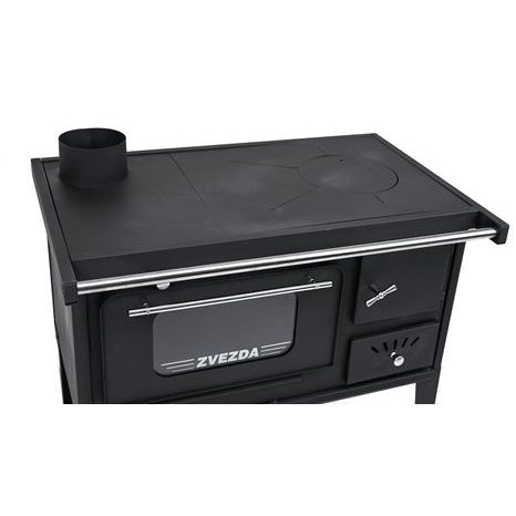 Sporák s troubou na tuhá paliva ZVEZDA NARODNA SP GLASS, levá - 6