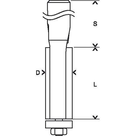 Zarovnávací fréza Bosch PRO 9,5 x 13,7 mm 2608628462 - 4