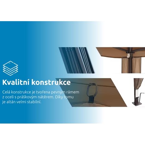 Zahradní altán Marimex Vista 3 x 3 m 10970574 - 5