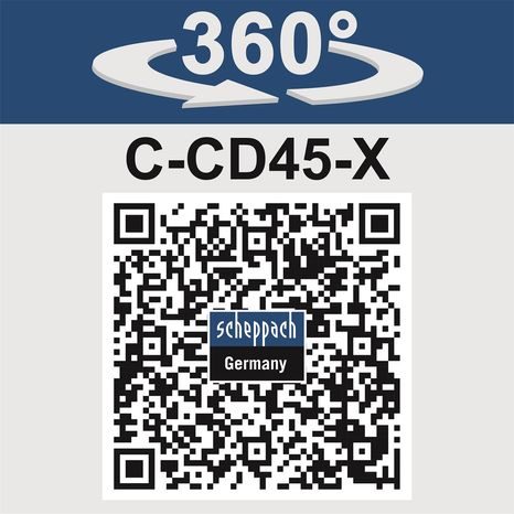 Aku příklepová vrtačka Scheppach C-CD45-X 5909236900 - 4