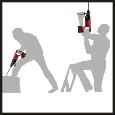 Aku kombinované kladivo Einhell TP-HD 18/26 D Li BL-Solo 4514270 - 12