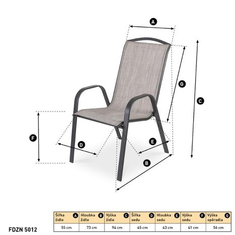 Záhradná stolička FIELDMANN FDZN 5112 - 2