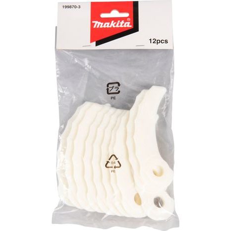 Náhradní plastové nože pro hlavu 199868-0, Makita 199870-3 - 2